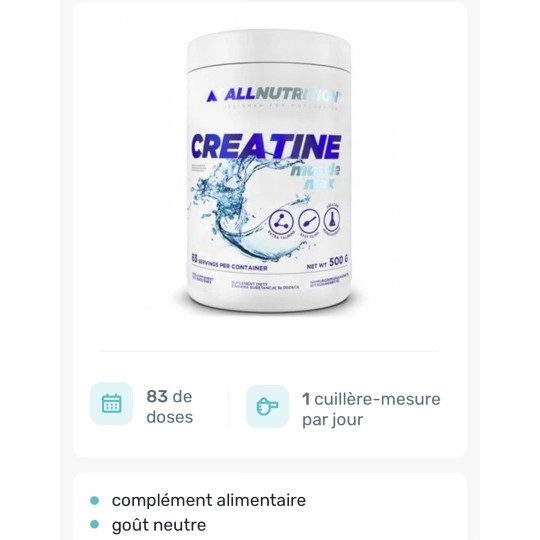 Créatine allnutrition